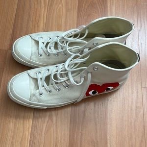 Size 12 comme de garçons converse